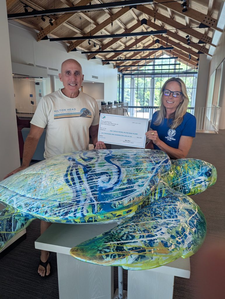 Hilton Head Running Donation to Sea Turtle Patrol HHI